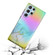 Laser Marble Pattern Clear TPU Shockproof Phone Case for Samsung Galaxy S24 Ultra 5G - Grey