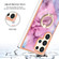 Electroplating Marble Dual-side IMD Phone Case with Ring for Samsung Galaxy S24 Ultra 5G - Pink 013