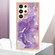 Electroplating Marble Dual-side IMD Phone Case for Samsung Galaxy S24 Ultra 5G - Purple 002