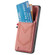 Denim Texture Leather Skin Phone Case with Card Slot for Samsung Galaxy S24 Ultra 5G - Pink