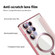 Shield Magsafe RFID Anti-theft Rhombus Leather Phone Case for Samsung Galaxy S24 Ultra 5G - Pink