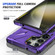 MagSafe Magnetic Shockproof Phone Case with Ring Holder for Samsung Galaxy S24 Ultra 5G - Purple