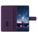 Diamond Embossed Skin Feel Leather Phone Case for Samsung Galaxy S24 Ultra 5G - Purple