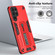 Variety Brave Armor Finger Loop Holder Phone Case for Samsung Galaxy S24 Ultra 5G - Red