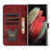 Butterfly Cat Embossing Flip Leather Phone Case for Samsung Galaxy S24 Ultra 5G - Red