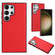 Leather Texture Full Coverage Phone Case for Samsung Galaxy S24 Ultra 5G - Red