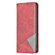 Rhombus Texture Magnetic Leather Phone Case for Samsung Galaxy S24 Ultra 5G - Red