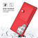 Shockproof Leather Phone Case with Card Holder for Samsung Galaxy S24 Ultra 5G - Red