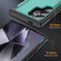 3 in 1 Flip Holder Phone Case for Samsung Galaxy S24 Ultra 5G - Cyan