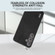 ABEEL Black Edge Genuine Leather Mino Phone Case for Samsung Galaxy S24+ 5G - Black