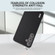 ABEEL Genuine Leather Elegant Black Edge Phone Case for Samsung Galaxy S24+ 5G - Black