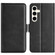 Dual-side Magnetic Buckle Horizontal Flip Leather Phone Case for Samsung Galaxy S24+ 5G - Black