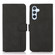 KHAZNEH Matte Texture Leather Phone Case for Samsung Galaxy S24+ 5G - Black