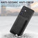 Retro Leather Card Bag Magnetic Phone Case for Samsung Galaxy S24+ 5G - Black