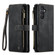 CaseMe C30 Card Slots Zipper Wallet Leather Phone Case for Samsung Galaxy S24+ 5G - Black