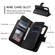 Tri-Fold 9-Card Wallets Leather Phone Case for Samsung Galaxy S24+ 5G - Black