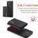 DG.MING M1 Series 3-Fold Multi Card Wallet + Magnetic Phone Case for Samsung Galaxy S24+ 5G - Black