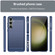 Brushed Texture Carbon Fiber TPU Phone Case for Samsung Galaxy S24+ 5G - Blue