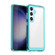 Colorful Series Acrylic + TPU Phone Case for Samsung Galaxy S24+ 5G - Transparent Blue