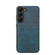 Denior PU Back Cover Card Slot Holder Phone Case for Samsung Galaxy S24+ 5G - Blue