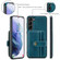 JEEHOOD RFID Blocking Anti-Theft Magnetic Phone Case for Samsung Galaxy S24+ 5G - Blue