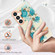 Flowers and Plants Series IMD TPU Phone Case for Samsung Galaxy S24+ 5G - Blue Rose