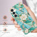 Splicing Marble Flower IMD TPU Phone Case for Samsung Galaxy S24+ 5G - Blue Flower
