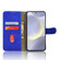Skin Feel Magnetic Flip Leather Phone Case for Samsung Galaxy S24+ 5G - Blue