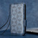 Symmetrical Triangle Leather Phone Case for Samsung Galaxy S24+ 5G - Blue