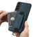 Suteni H13 Litchi Leather Wrist Strap Wallet Back Phone Case for Samsung Galaxy S24+ 5G - Blue