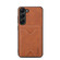 Denior PU Back Cover Card Slot Holder Phone Case for Samsung Galaxy S24+ 5G - Brown