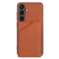 Skin Feel PU + TPU + PC Card Slots Phone Case for Samsung Galaxy S24+ 5G - Brown