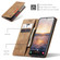 CaseMe 013 Multifunctional Horizontal Flip Leather Phone Case for Samsung Galaxy S24+ 5G - Brown