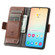 CaseNeo Splicing Dual Magnetic Buckle Leather Phone Case for Samsung Galaxy S24+ 5G - Brown