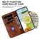 Double 8-shaped Embossed Leather Phone Case for Samsung Galaxy S24+ 5G - Brown