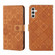 Ethnic Style Embossed Pattern Leather Phone Case for Samsung Galaxy S24+ 5G - Brown