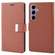 GOOSPERY RICH DIARY Crazy Horse Texture Leather Phone Case for Samsung Galaxy S24+ 5G - Brown
