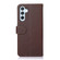 KHAZNEH Litchi Texture Leather RFID Phone Case for Samsung Galaxy S24+ 5G - Brown