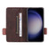 Magnetic Clasp Leather Phone Case for Samsung Galaxy S24+ 5G - Brown