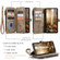 CaseMe C30 Card Slots Zipper Wallet Leather Phone Case for Samsung Galaxy S24+ 5G - Brown