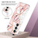 Splicing Marble Flower IMD TPU Phone Case for Samsung Galaxy S24+ 5G - Pink Flower