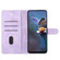 Flower Butterfly Embossing Pattern Leather Phone Case for Samsung Galaxy S24+ 5G - Purple