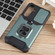 Camera Shield Card Slot PC+TPU Phone Case for Samsung Galaxy S24+ 5G - Dark Green