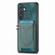 Denim Texture Leather Skin Phone Case with Card Slot for Samsung Galaxy S24+ 5G - Green