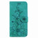 Lily Embossed Leather Phone Case for Samsung Galaxy S24+ 5G - Green