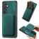 Retro Leather Card Bag Magnetic Phone Case for Samsung Galaxy S24+ 5G - Green