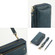 Crossbody Multi-functional Zipper Wallet Leather Phone Case for Samsung Galaxy S24+ 5G - Green