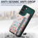 Retro Painted Zipper Wallet Back Phone Case for Samsung Galaxy S24+ 5G - Green