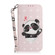 3D Colored Horizontal Flip Leather Phone Case for Samsung Galaxy S24+ 5G - Heart Panda