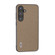 ABEEL Genuine Leather Litchi Texture Phone Case for Samsung Galaxy S24+ 5G - Grey